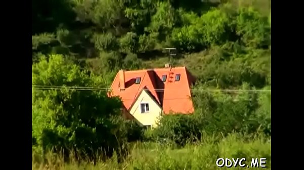 Aged lad permeates hard  