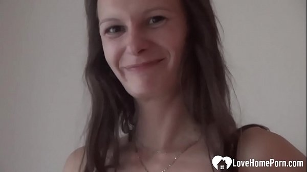 Irresistible chick stops her workout so she can finger her hairy pussy on camera. 