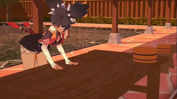 Genshin Impact Hentai - Xinyan jerk off & sucking dick  