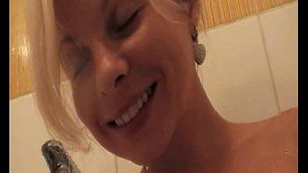 Naughty Sharka Blue in the shower