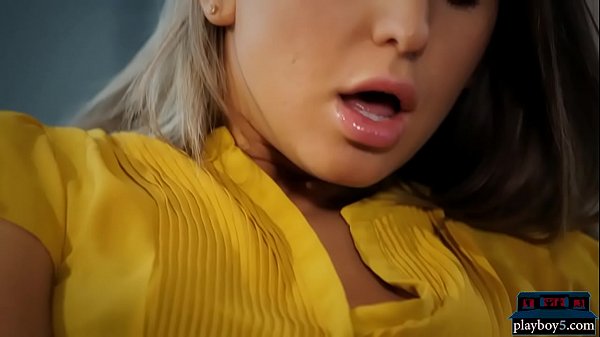 Czech teen beauty rubs her clit and  fingers her snatch