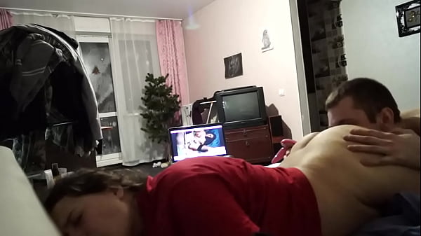 Busty brunette with a big ass fucks her stepbrother