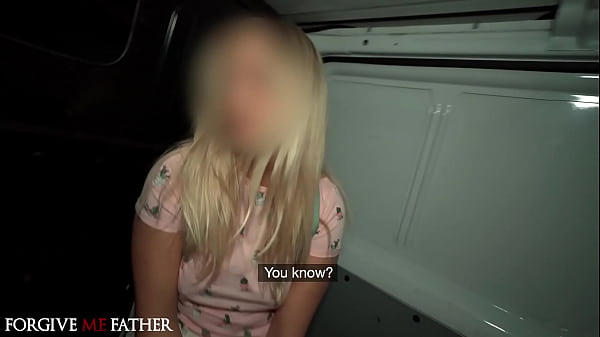 DEVIANTE - Juicy unknown girl with big tits and nice big thicc wet ass is fucked hard in the back of a white transit van for couple thousand euros