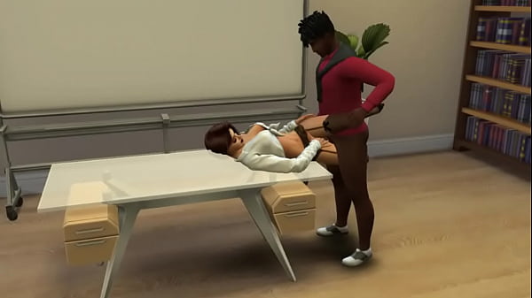 Развратная училка накинулась на здоровенный член иностранного студента