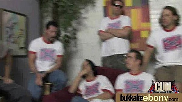 big tit ebony does a blow bang 21