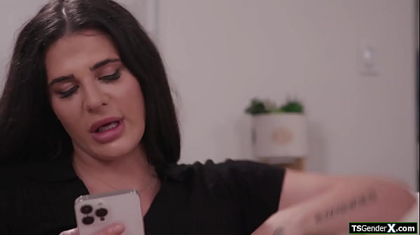 I dont mind fucking my big cock tgirl babysitter Bailey Archer.The small tits brunette shemale deepthroats her boss his dick and anal barebacks him