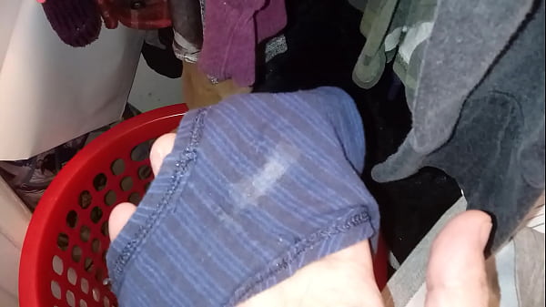 Sniffing panties wet pussy