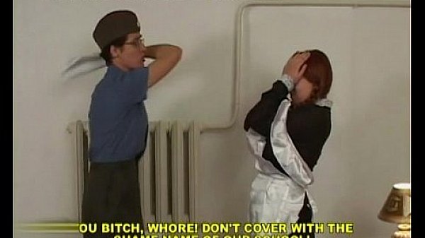 Russian girl spanking with cumshot