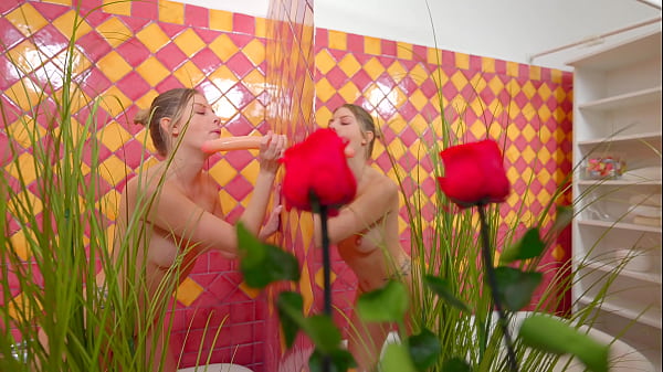 Anal Dildo Solo Masturbation in Bathroom  