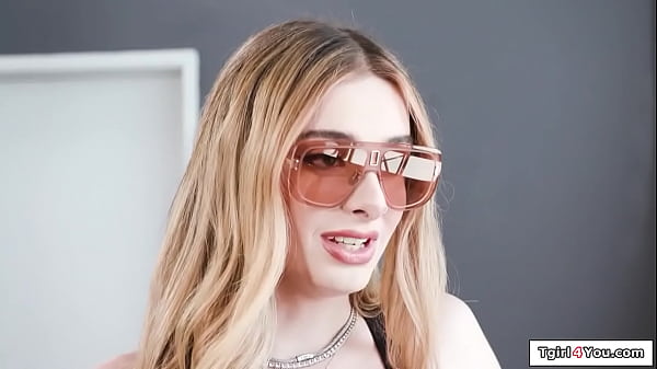 Big tits shemale Ivory Mayhem welcomes her black bf home wearing lingerie.The tgirl sucks his big dick and anal rides it.Then the tranny barebacks him