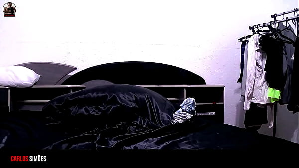 The masked figure strikes again with its anal dildo.  