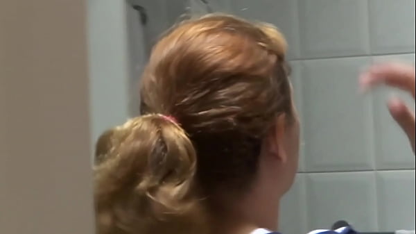 Very excited stepmom masturbates for the first time in front of her stepson to teach him how to fuck and gives him a big cumshot