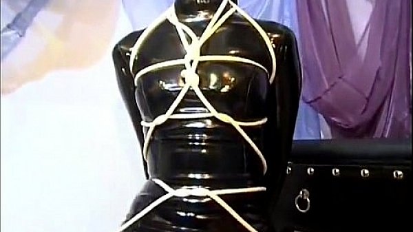 Hot slave girl getting tied up 