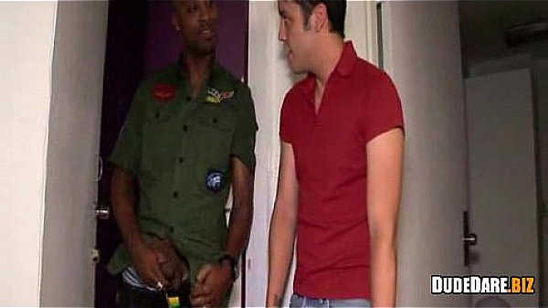 Twink White boy taking Big Black Cock