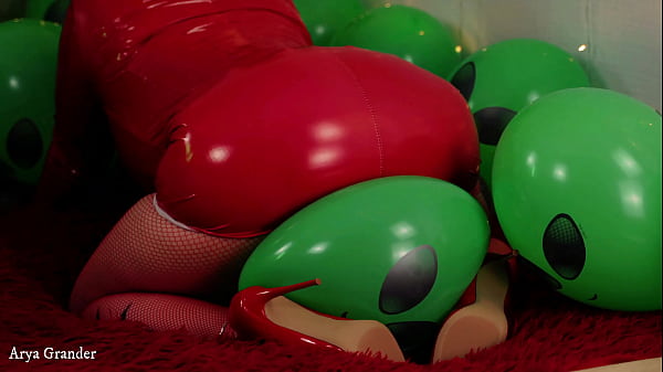 Boobs masturbation - latex and PVC - air balloons fetish - MILFs teasing COMPILATION