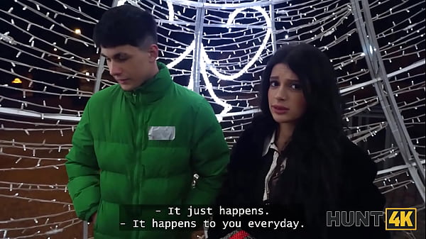 HUNT4K. This beauty could be the best Christmas decoration. Hot sex with Asandra Dewy & Michael Fly