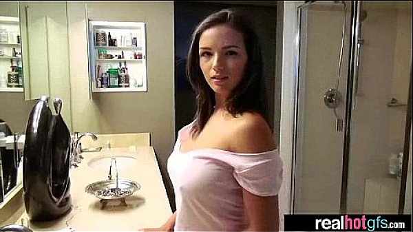 Nice gf teasing and showing her tit