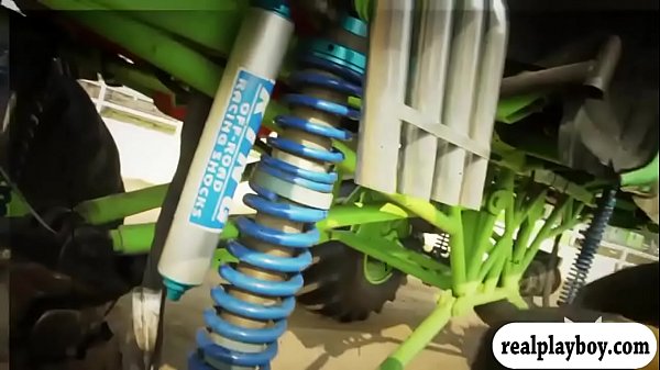 Big boobs babes naked on top of ratrods