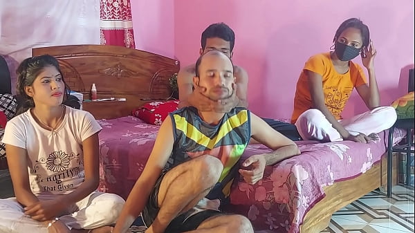 Uttaran20 -The bengali gets fucked in the foursome, of course. But not only the black girls gets fucked, but also the two guys fuck each other in the tight pussy during the villag foursome. The sluts and the guys enjoy fucking each other in the foursome 