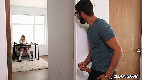 caught peeping on sexy stepsister  