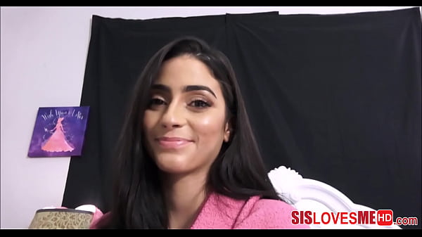 SisLovesMeHD.com - Sexy Young Brunette Teen Latina Step Sister Fucked POV  