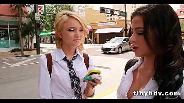Tiny petite teens 3way Adriana Lynn and Dakota Skye 8 91 