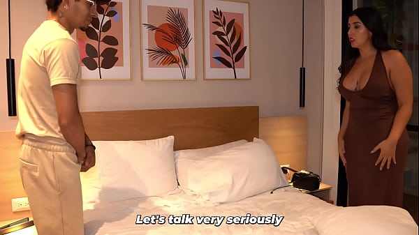 Stepson finds his stepmother's thongs and fantasizes about her big ass on top of him