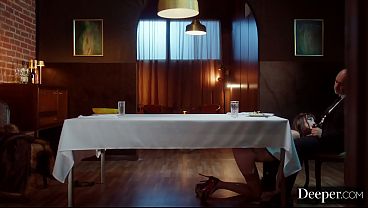 A submissive woman provides her benefactor with a five-star seduction.  