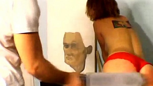 Guy spanking his hot wife