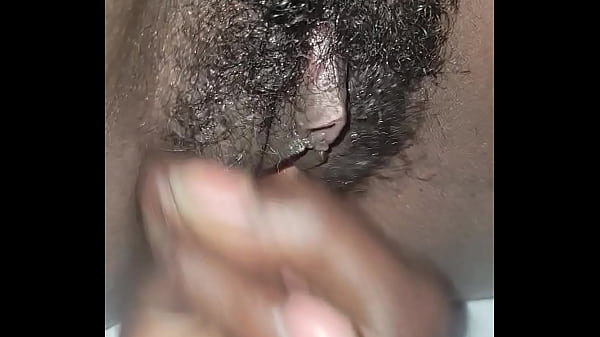 Eating ebony wet hairy pussy  
