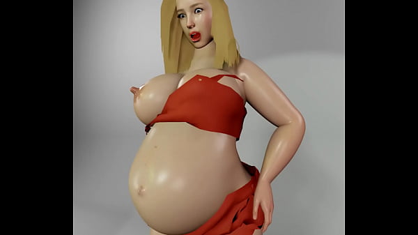 BBW Pregnant Goddess Grows Big Belly and Tits 