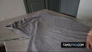 Blonde babe fantasy fucking with stepdad comes true 