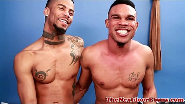 Gayblack homo hunk drilling tight ass 