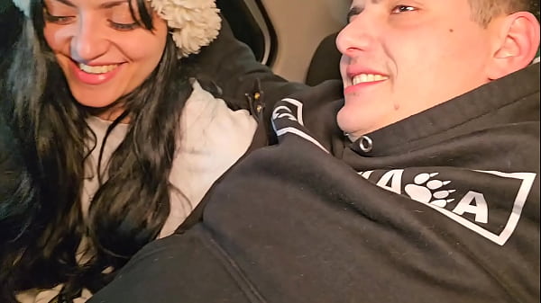 Keilabassi's nymphomaniac and Steffcrime can't hold back and suck her off inside the car.  