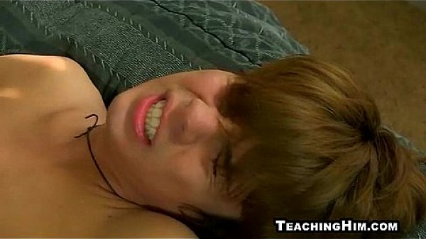 Horny twink taking a cock deep in his tight ass