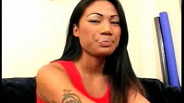 Asian busty with big black cock  