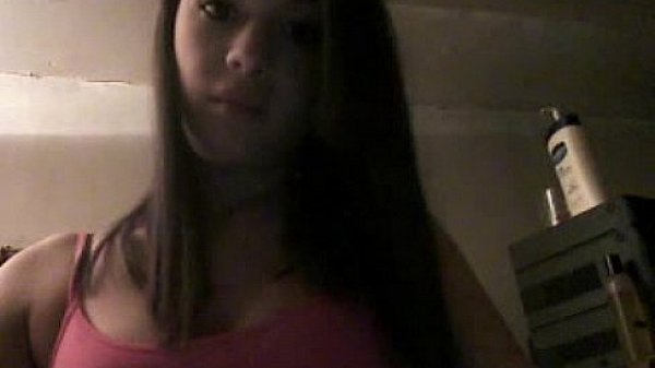 Cute Brunette Angel Pleasing Fans