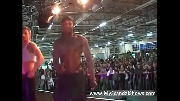 Two male strippers show their skillz  