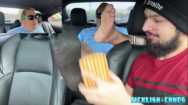 Expert Tickler Tickles Dom In The Car 