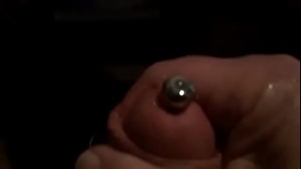 mastrubation, slow motion and cum through a sound