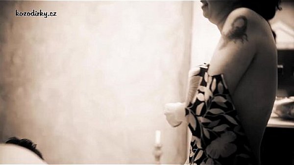 Retro porn parody with old mummy  