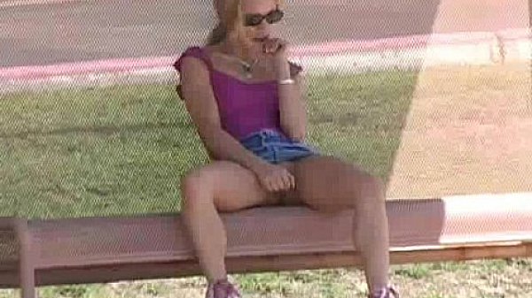 Kylie Public Bus Stop NUDE FLASH