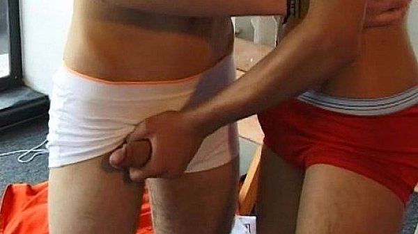 Two Latin twinks fucking after a hard working day