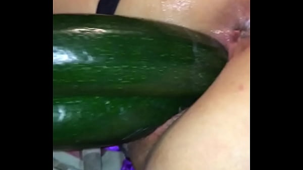 The best fisting ever  double cucumber and big eggplant