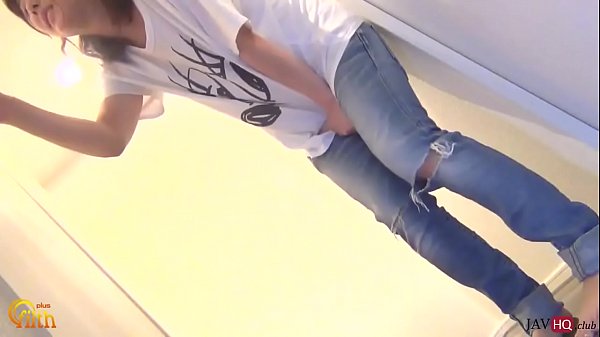 Pee Desperation in front of a bathroom - javhq.club