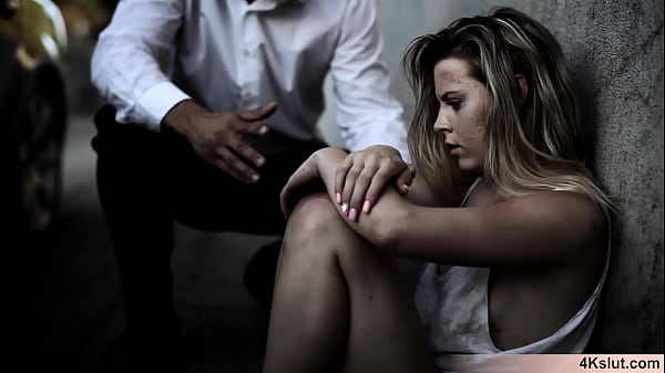 Cute teenie fucked hard and she likes the rough style  