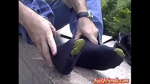 Public feet showing with gay dude Doug