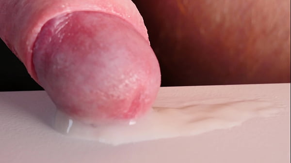 Cum on my tongue close up