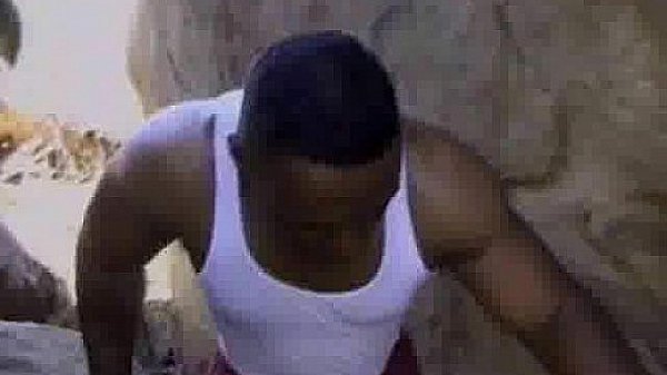 Big black tits and Big black dick in forest