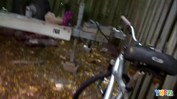 YNGR - Teen Blonde Flashing In Public Before Fucking Hard  